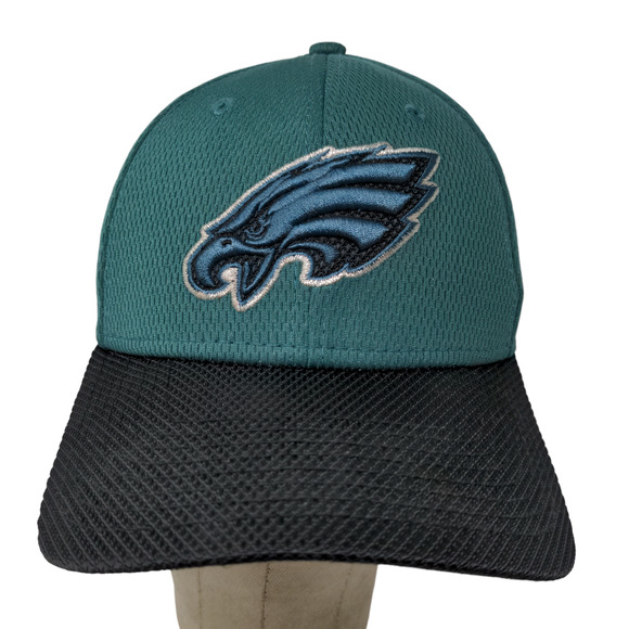 New Era Men's Fitted Hat Green Blue Size S/M Embroidered Philadelphia Eagles - Picture 1 of 12